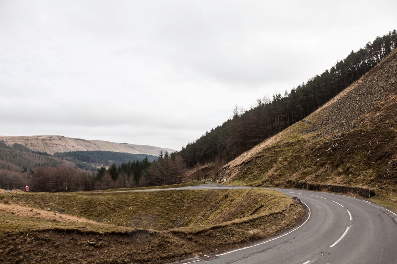 A4061 Bwlch Y Clawdd Road in South Wales