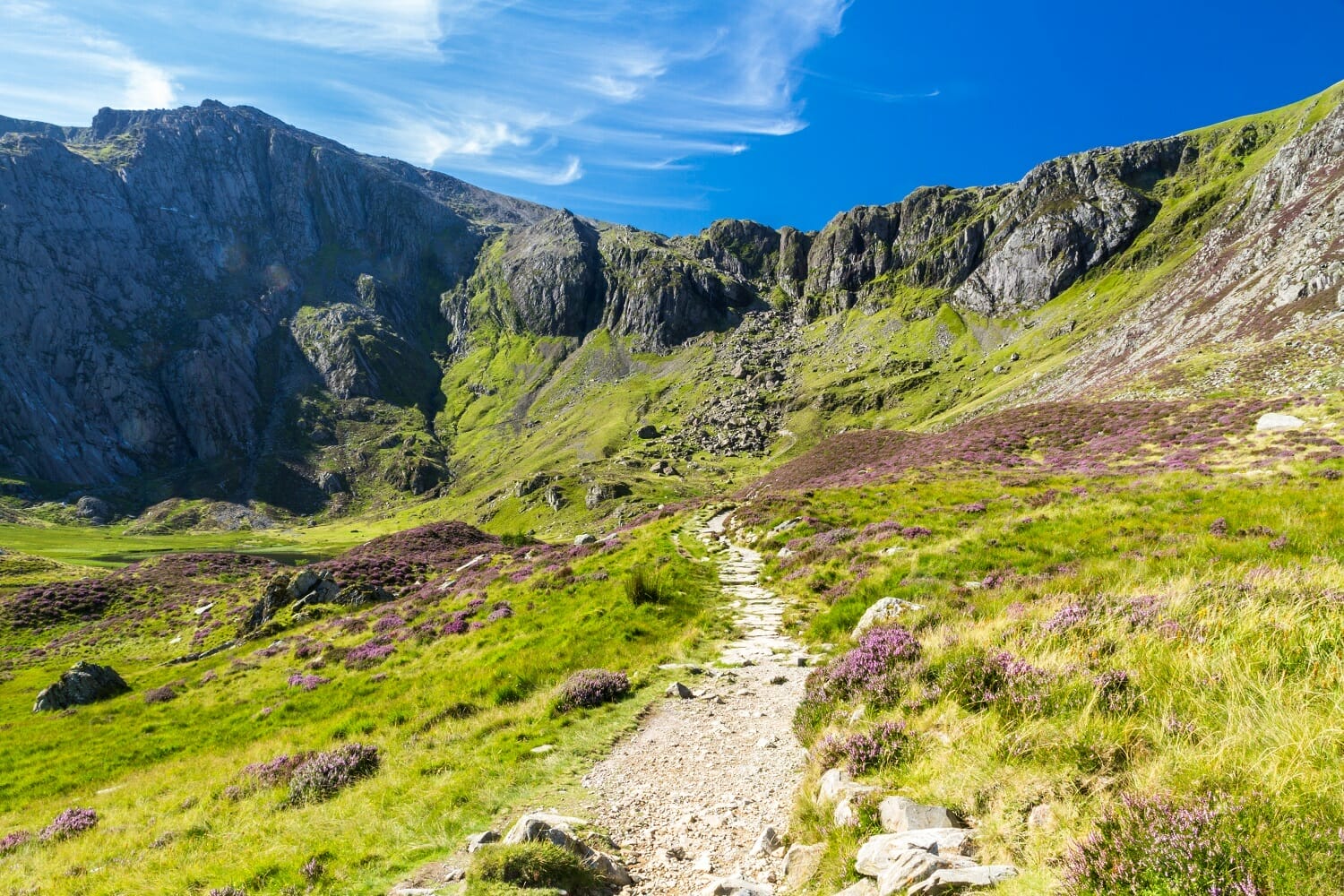 Cwm Idwal rock climbing in Wales
