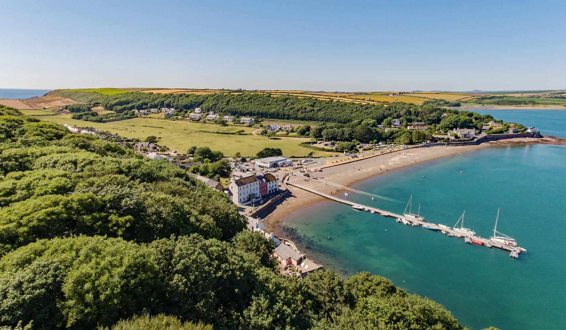 One of the best pubs in Wales is the Grffin Pub in Dale, Pembrokeshire