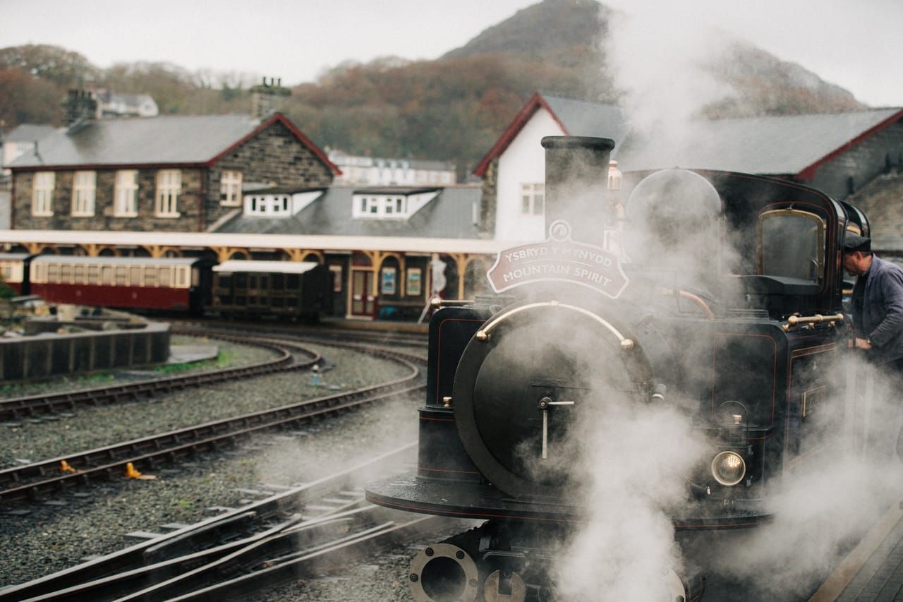 Ffestiniog Railway at Porthmadog, North Wales