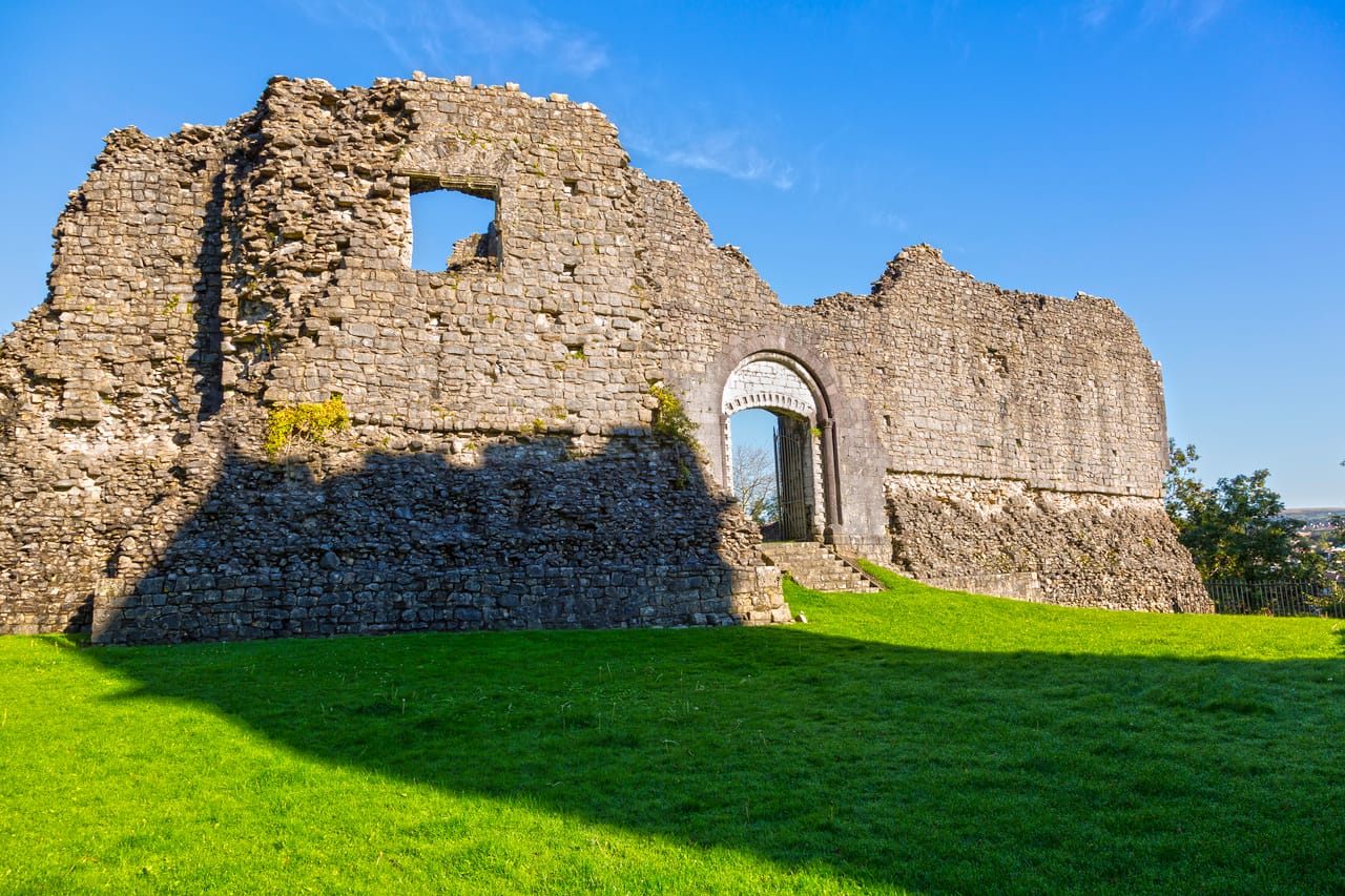 The ruins of Newcastle Emlyn Castle