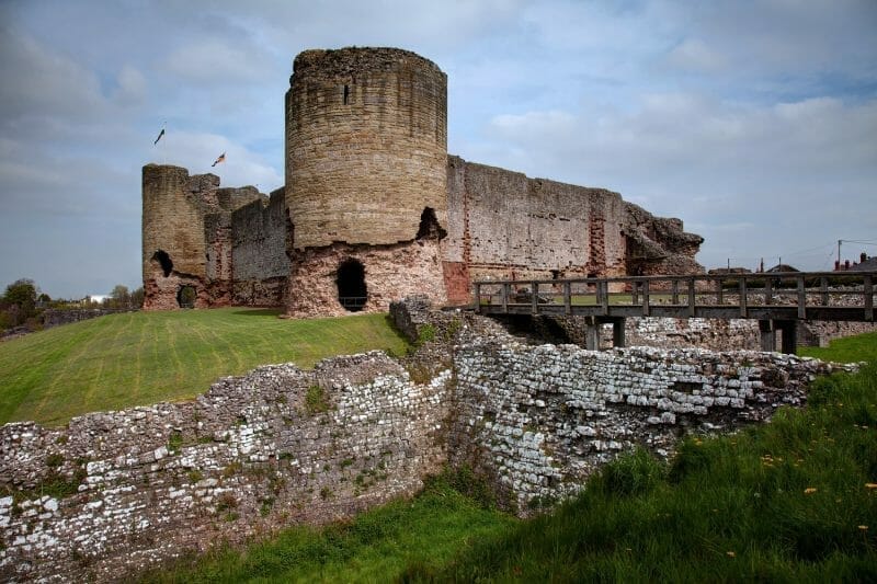 Rhuddlan Castle bridge and ruins - a castle of myths and legends