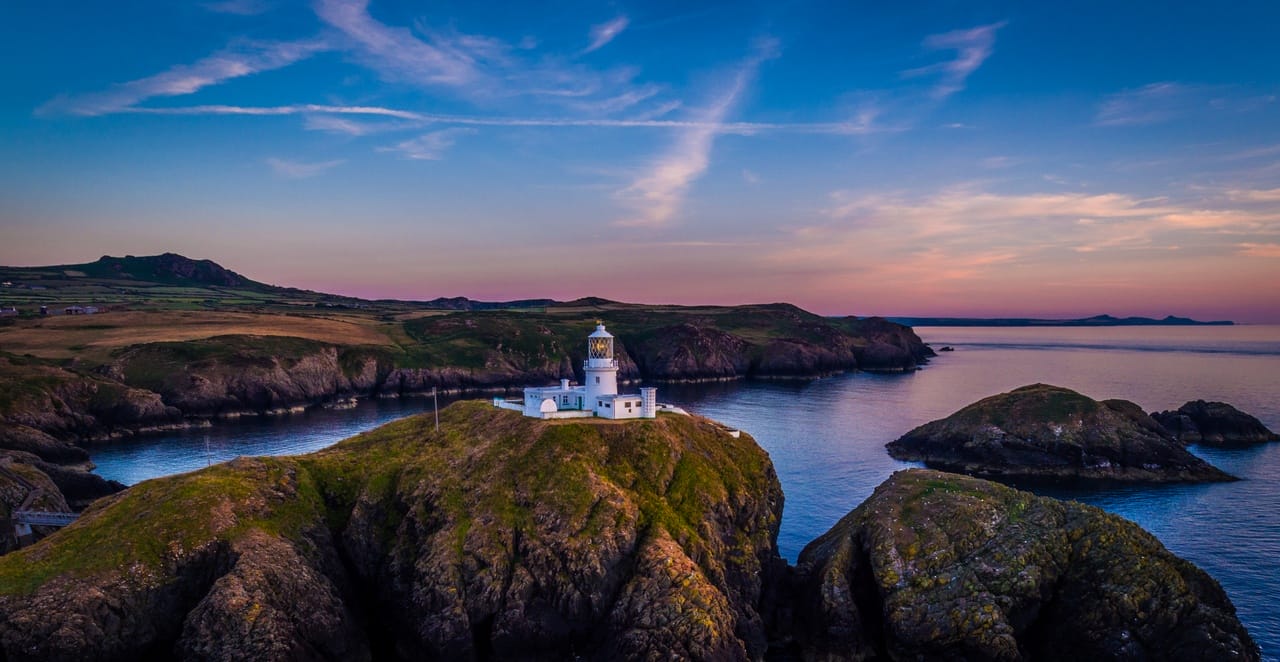 Strumble Head Lighthouse at Dusk