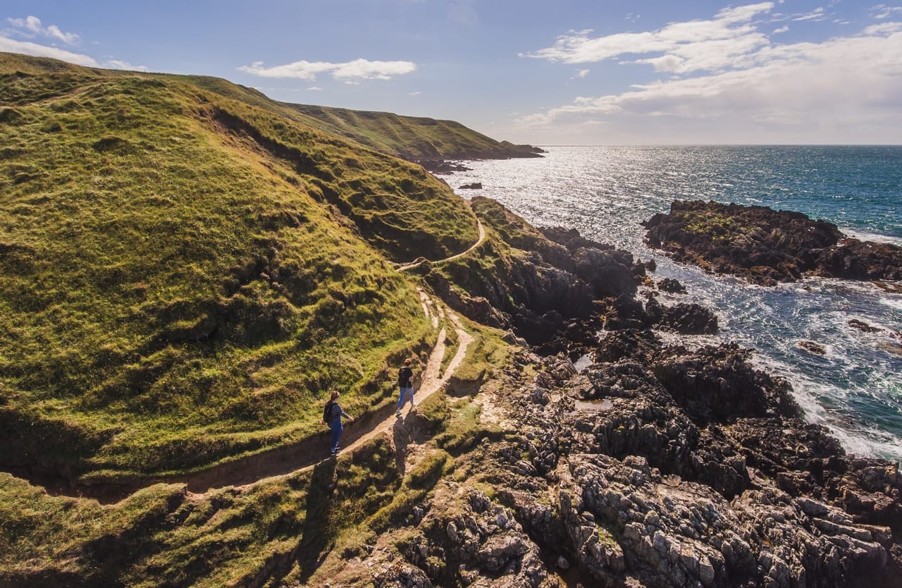 Part of the Wales Coast Path on the Gwynedd Coast