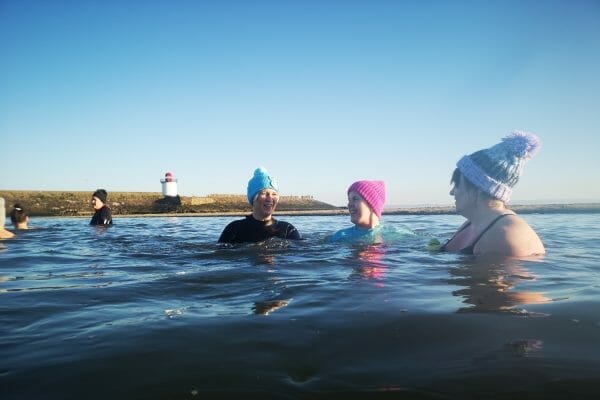 Winter wild swimming in Wales