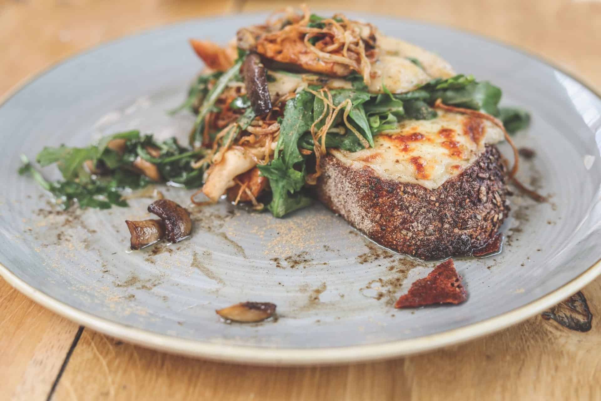 Wild Mushroom Rarebit