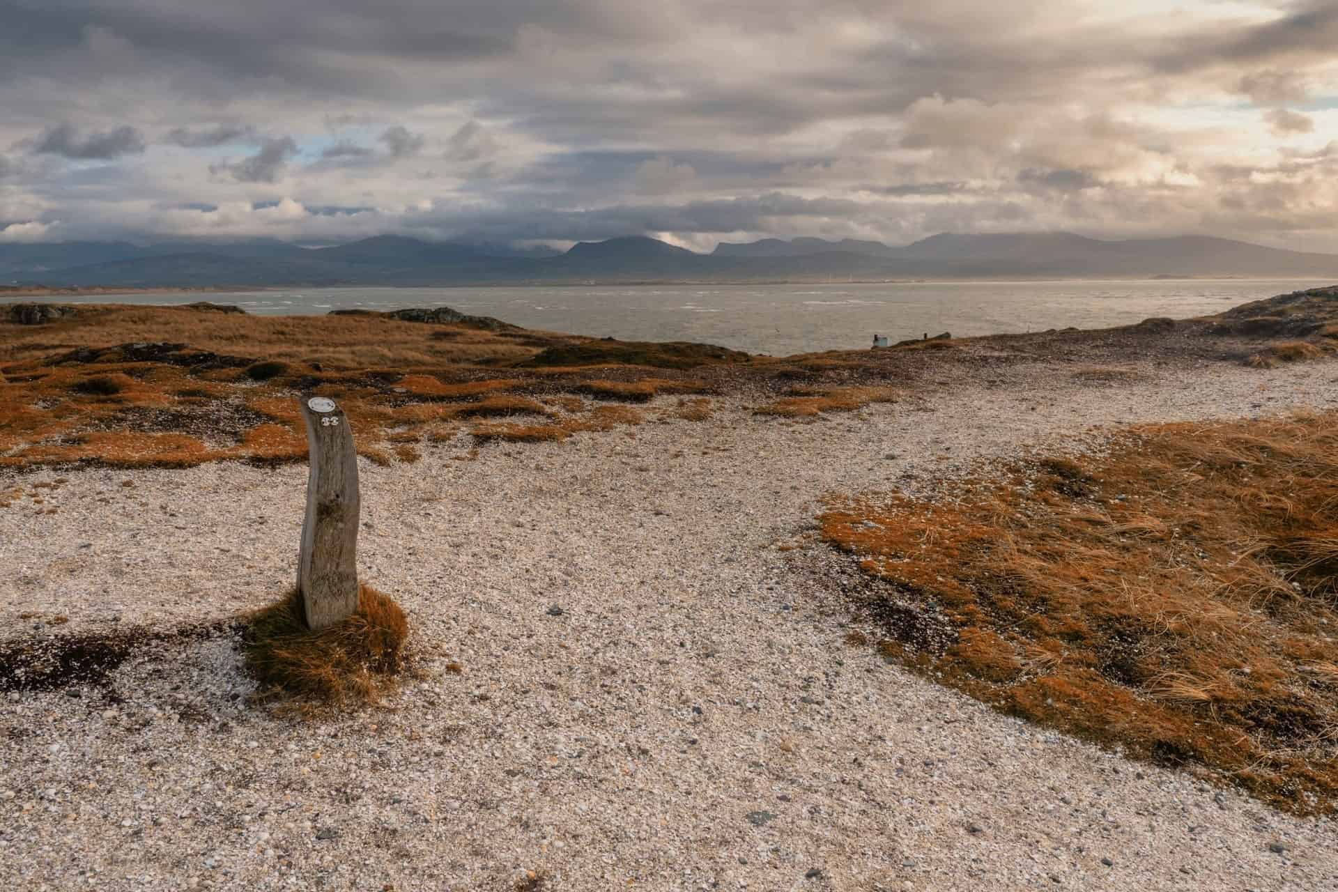 Anglesey walking path along the sea